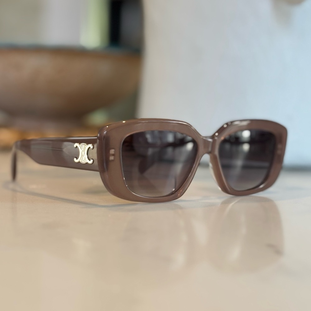 Celine Triomphe Acetate Butterfly Sunglasses